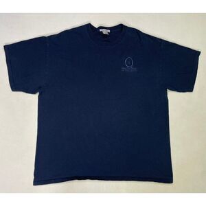 Cirque Du Soleil At Bellagio Embroidered Logo T-shirt Men XL Blue Short Sleeve